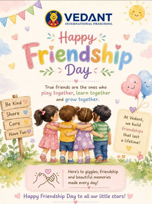 friendship day 1 Vedant International Pre Primary School